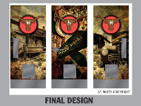 Door wrap design  Concept and design for bathroom doors